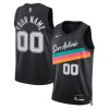 Maillot Homme San Antonio Spurs Personnalisable 2025-26 Nike City Edition Noir Swingman
